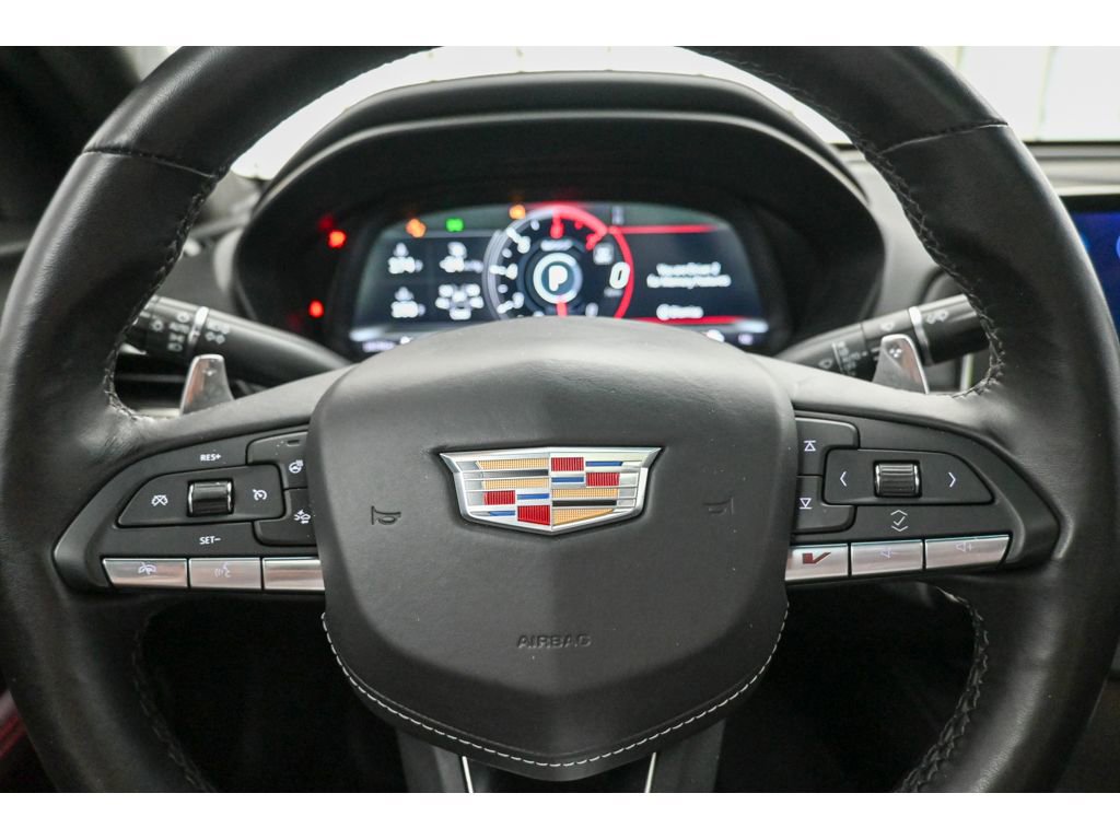 Certified 2023 Cadillac CT4 V w/ LPO, ONYX Package RWD image 14