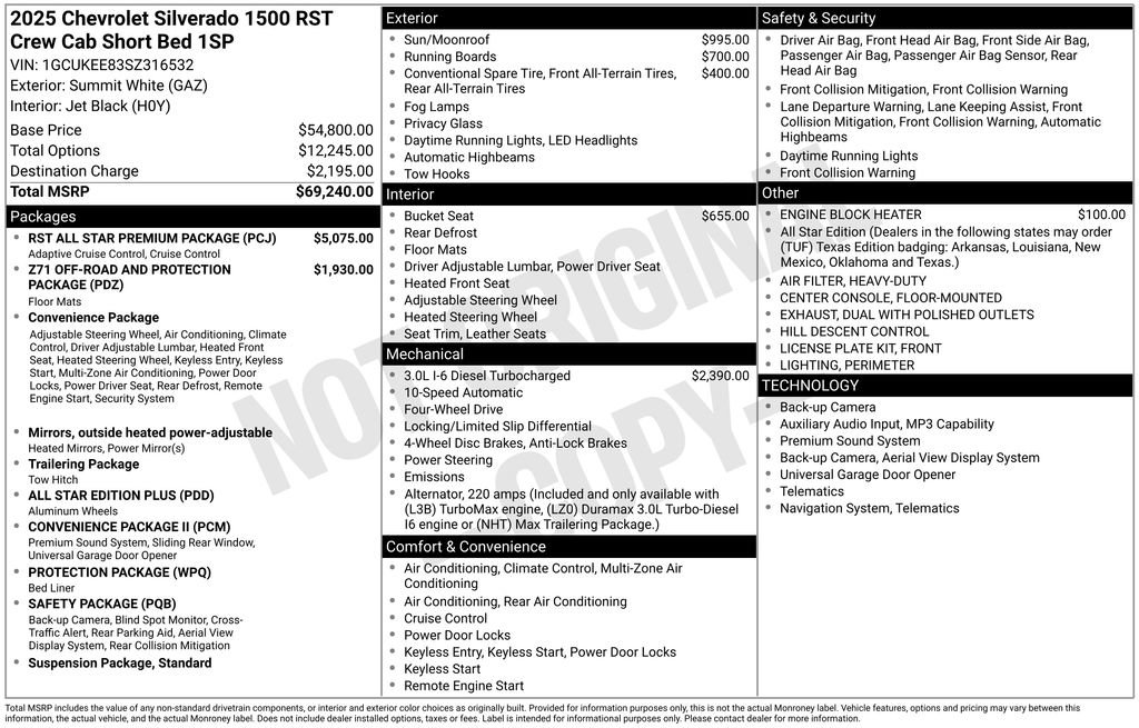 Used 2025 Chevrolet Silverado 1500 RST w/ RST All Star Premium Package AWD/4WD image 58