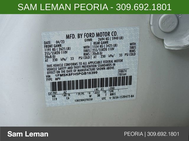 Used 2023 Ford Explorer Limited w/ Equipment Group 301A image 34