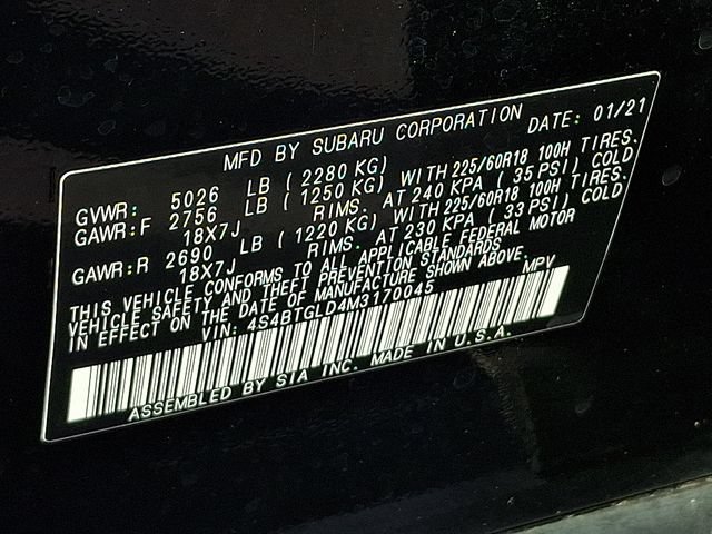 Used 2021 Subaru Outback Onyx Edition XT w/ Popular Package #2 AWD/4WD image 27
