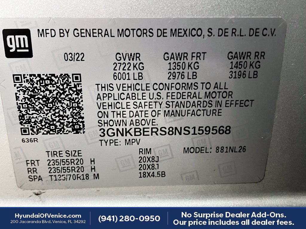 Used 2022 Chevrolet Blazer RS w/ Enhanced Convenience Package FWD image 20