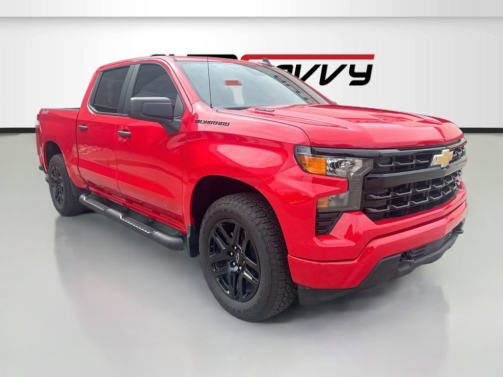 Used 2026 Chevrolet Silverado 1500 Custom w/ Turbomax Blackout Package AWD/4WD image 1