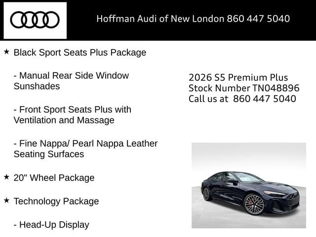 New 2026 Audi S5 Premium Plus AWD/4WD image 12