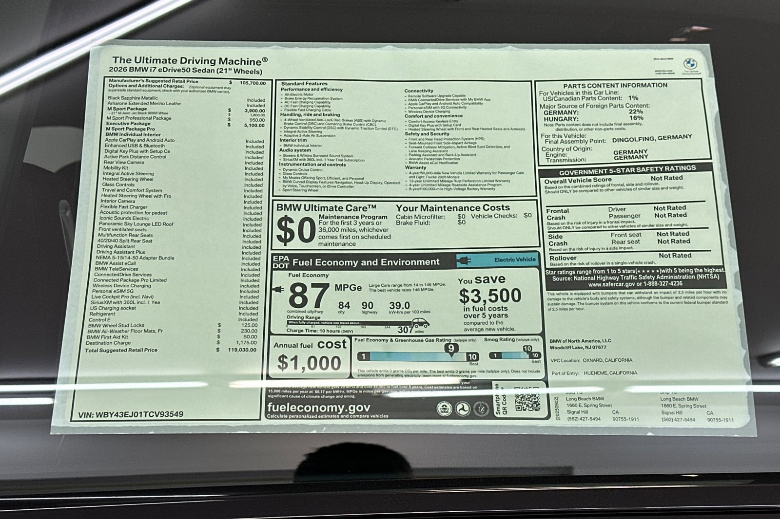 New 2026 BMW i7 eDrive50 w/ Executive Package image 29