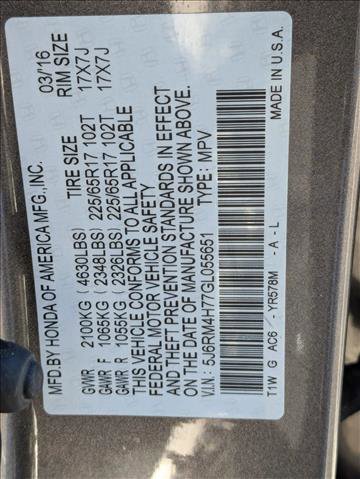 Used 2016 Honda CR-V EX-L image 25