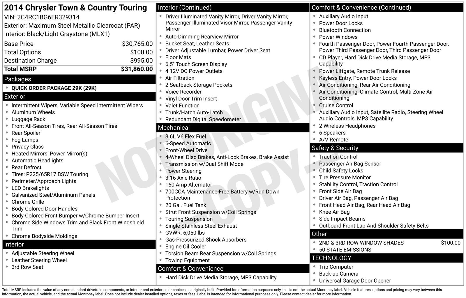 Used 2014 Chrysler Town & Country Touring image 23