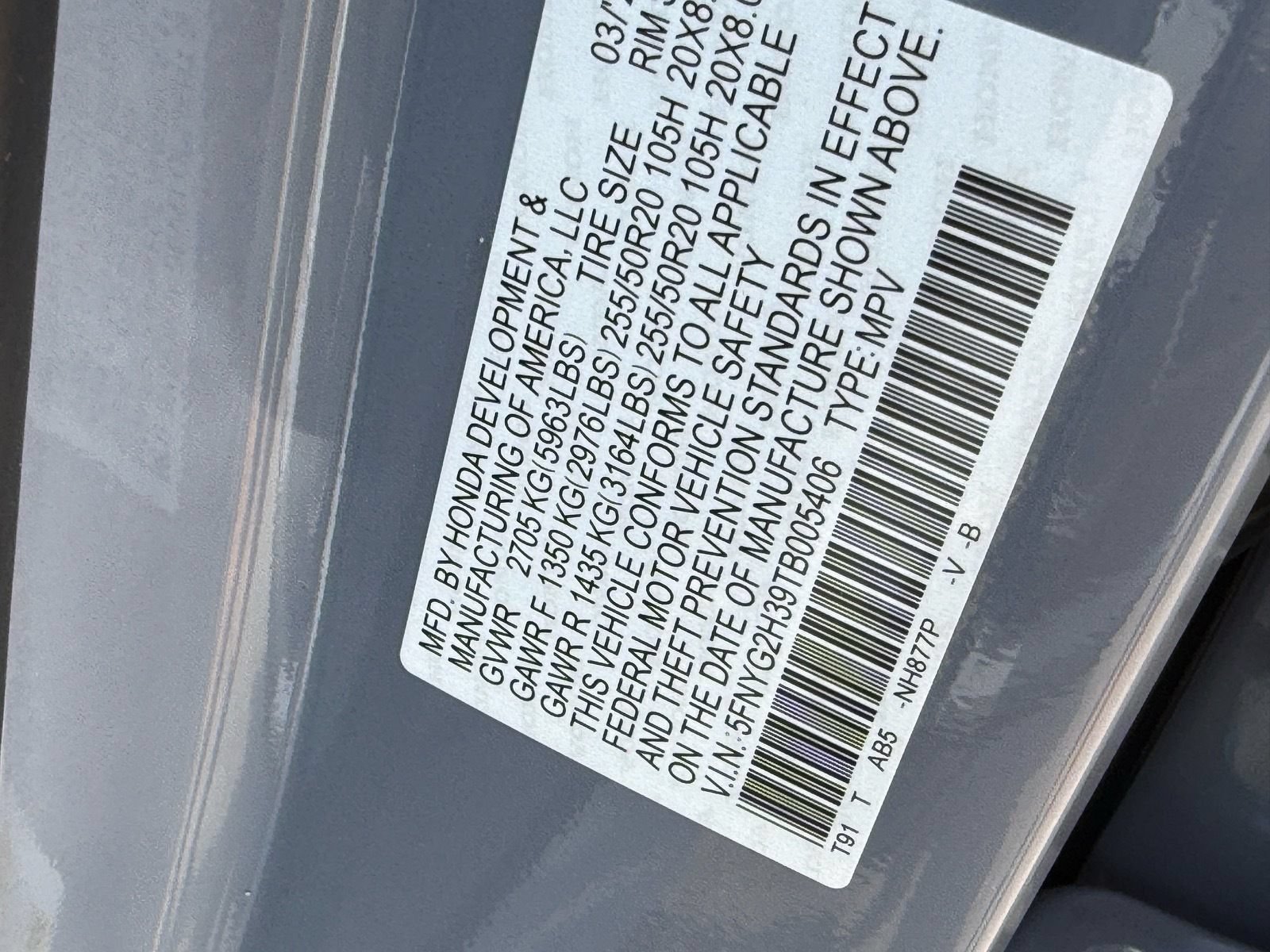 Certified 2026 Honda Pilot Sport image 36