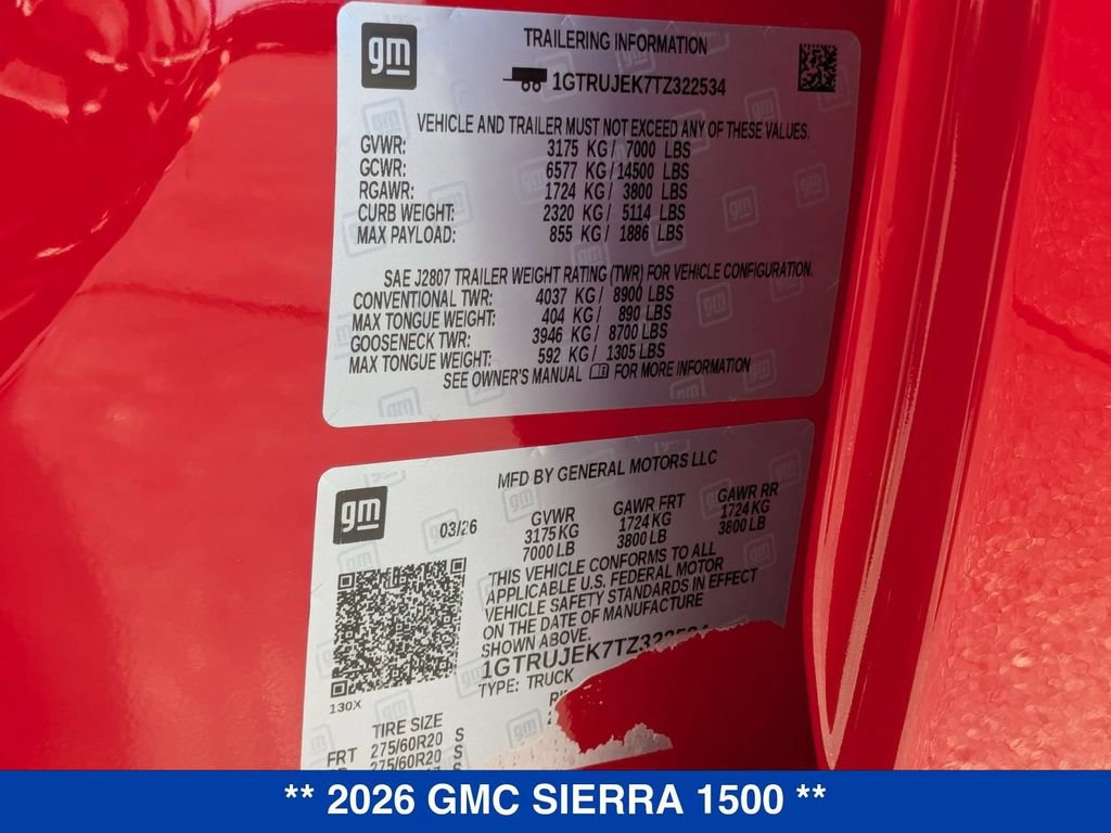 New 2026 GMC Sierra 1500 Elevation AWD/4WD image 35