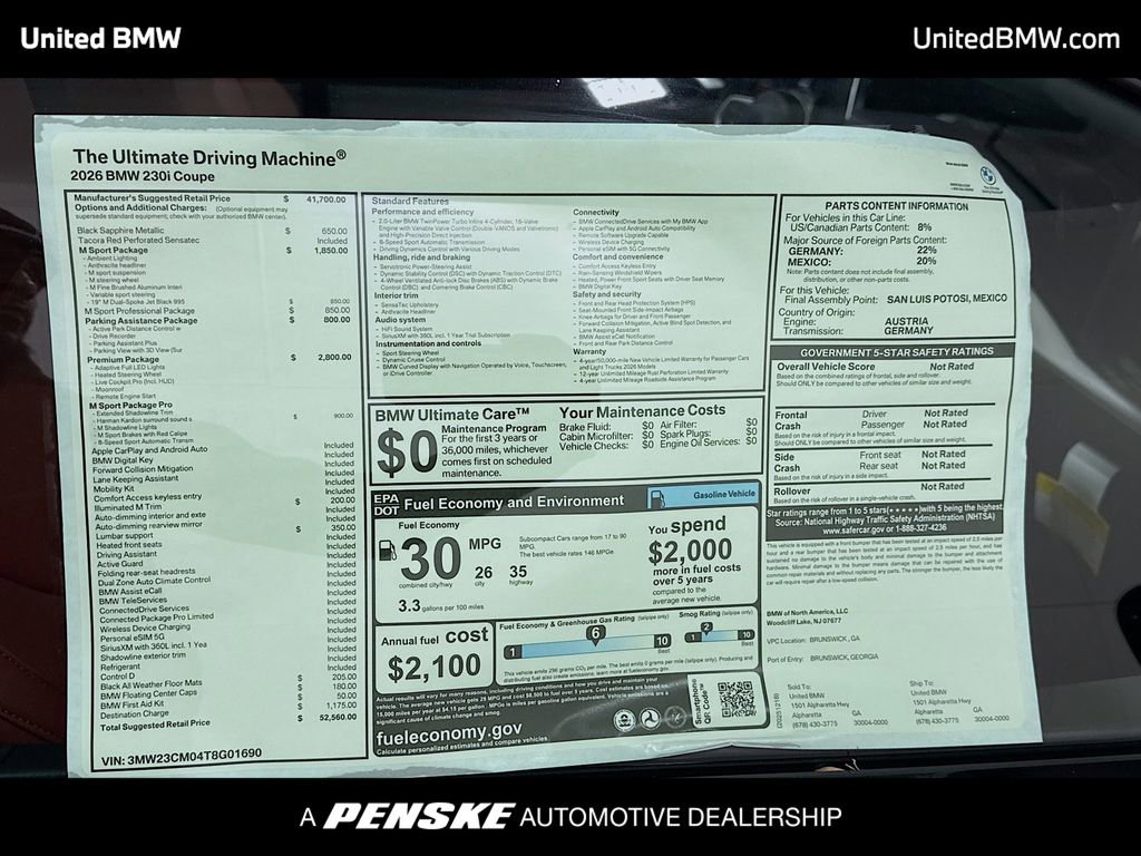 New 2026 BMW 230i Coupe w/ Premium Package image 15