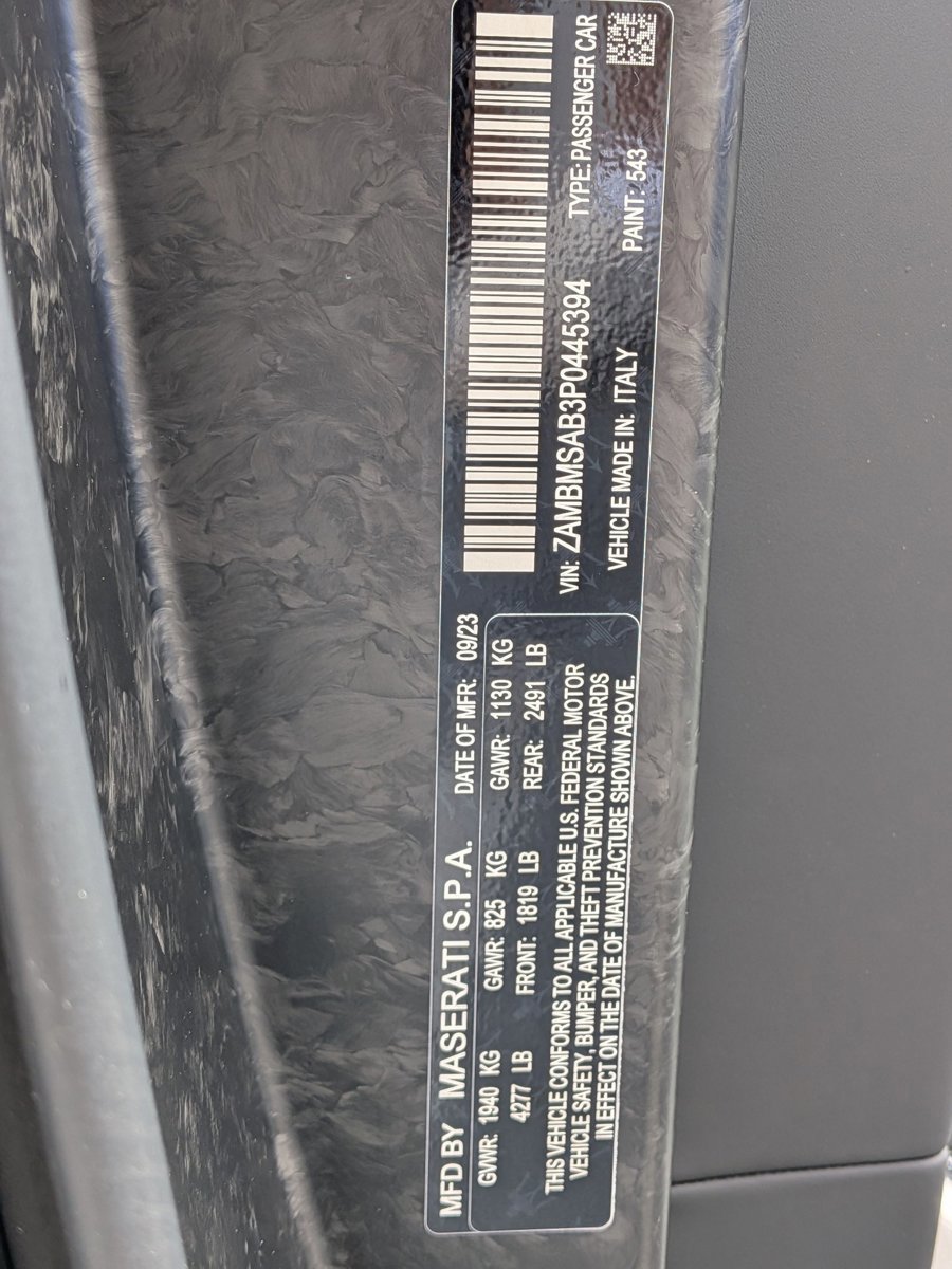 Used 2023 Maserati MC20 Spyder RWD image 19