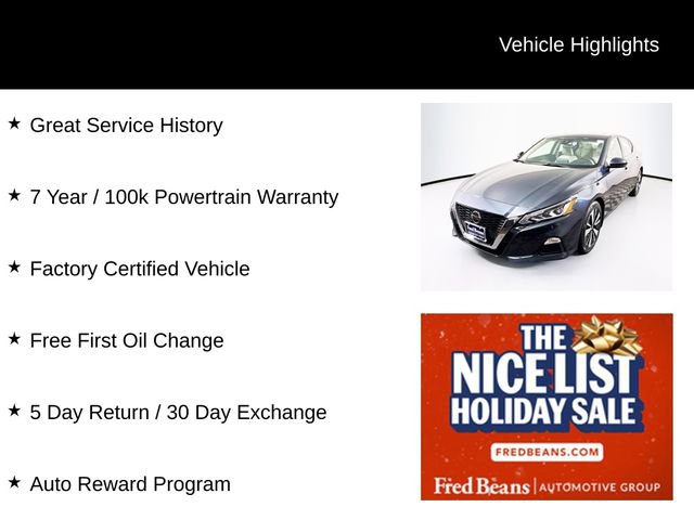 Certified 2022 Nissan Altima 2.5 SV w/ SV Premium Package image 3