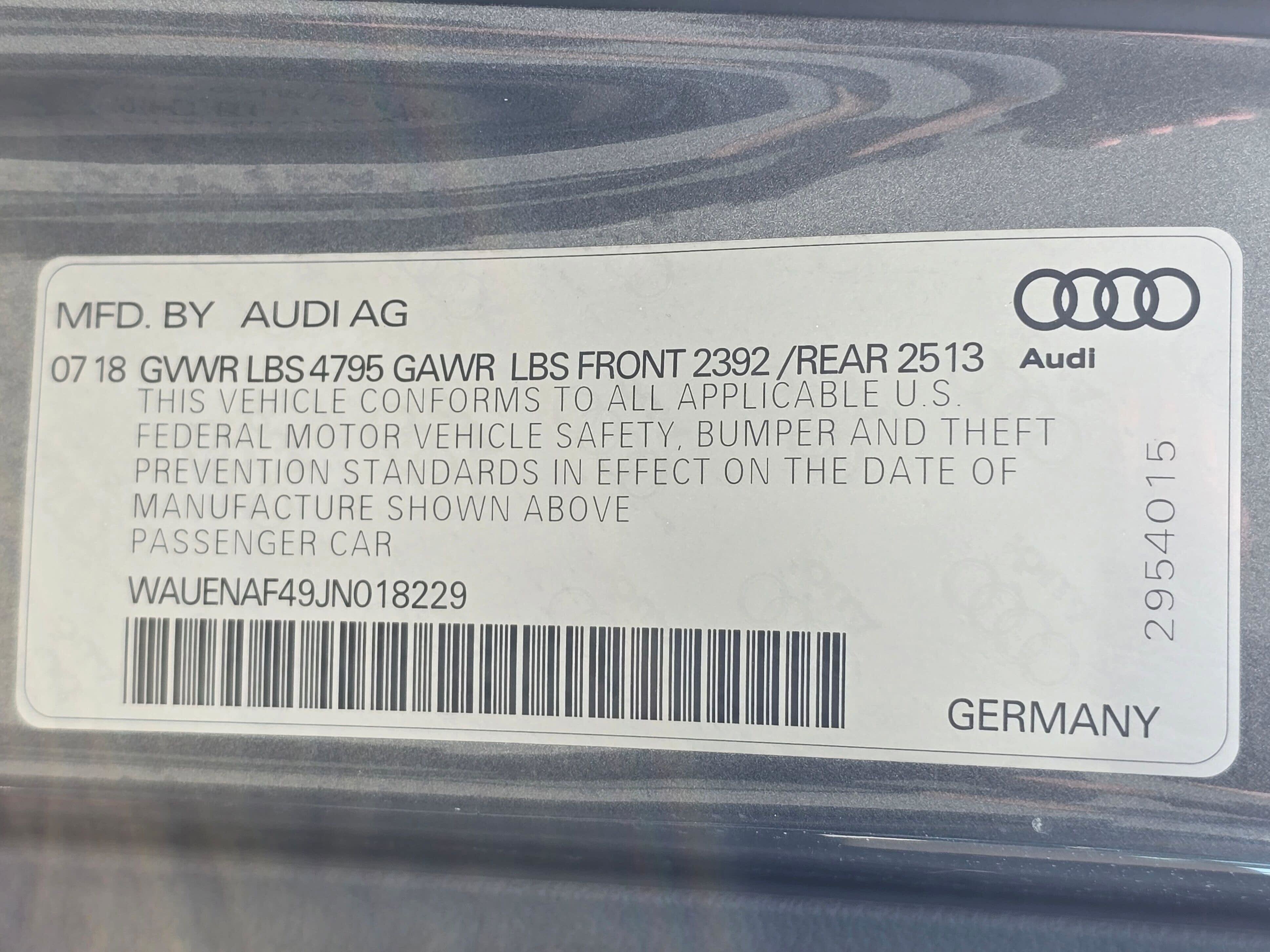 Used 2018 Audi A4 2.0T Premium Plus w/ Premium Plus Package AWD/4WD image 30