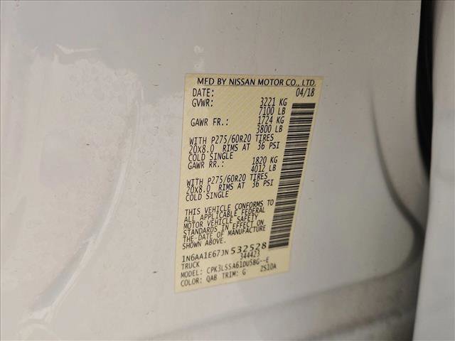 Used 2018 Nissan Titan SV w/ SV Convenience Package image 24