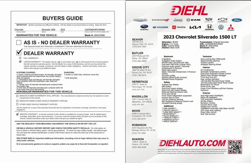 Used 2023 Chevrolet Silverado 1500 LT image 32