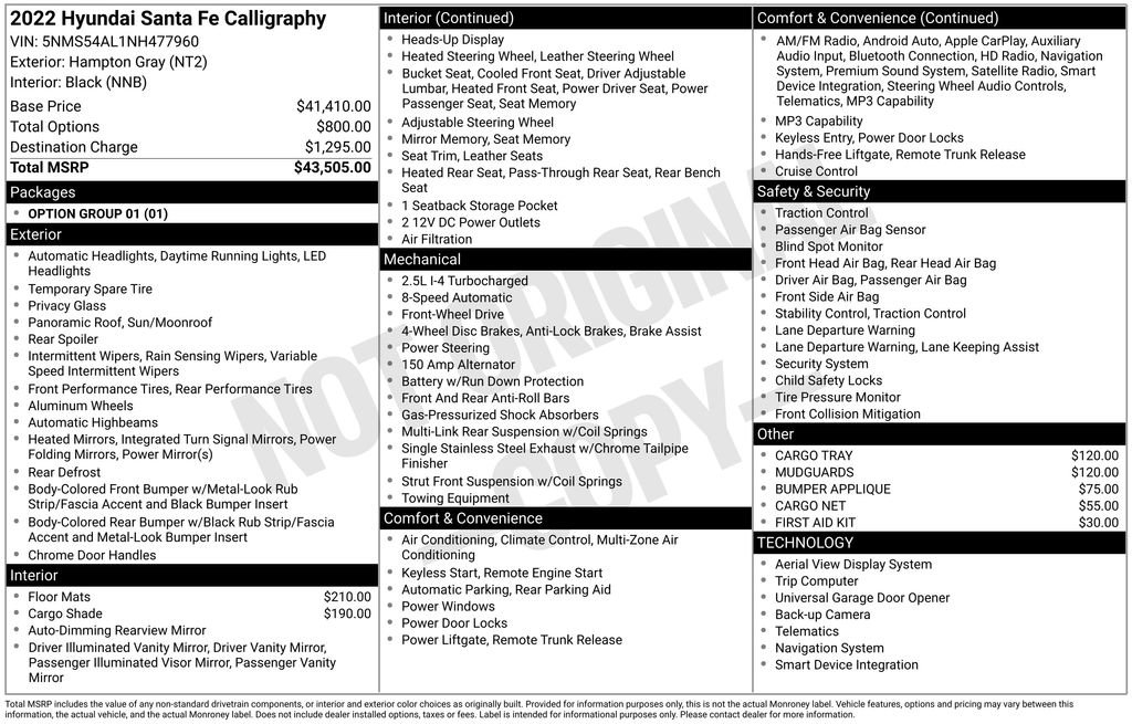 Used 2022 Hyundai Santa Fe Calligraphy image 4