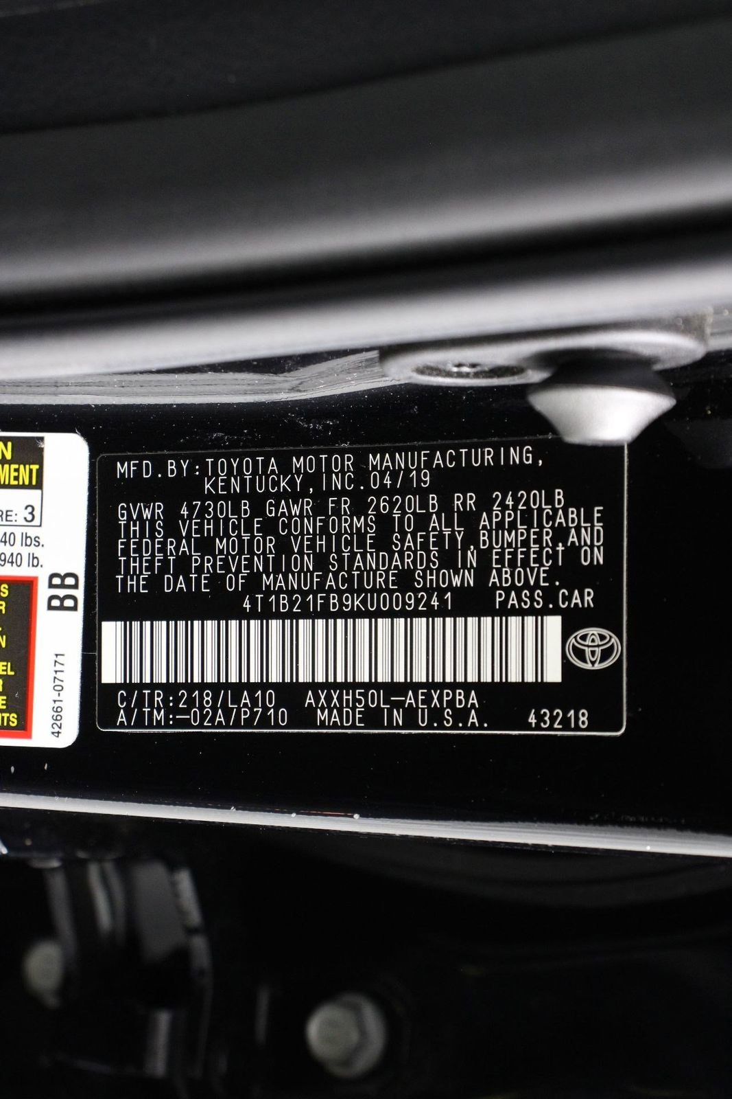 Used 2019 Toyota Avalon Limited w/ Advanced Safety Package FWD image 16