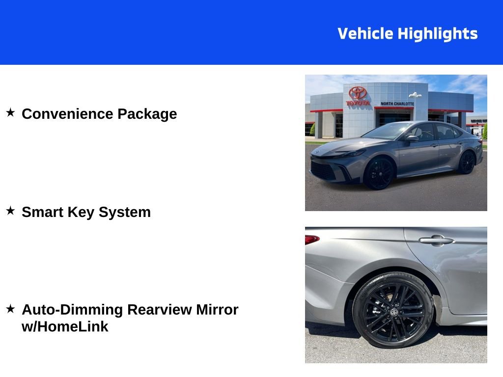 Used 2025 Toyota Camry SE w/ Convenience Package FWD image 4