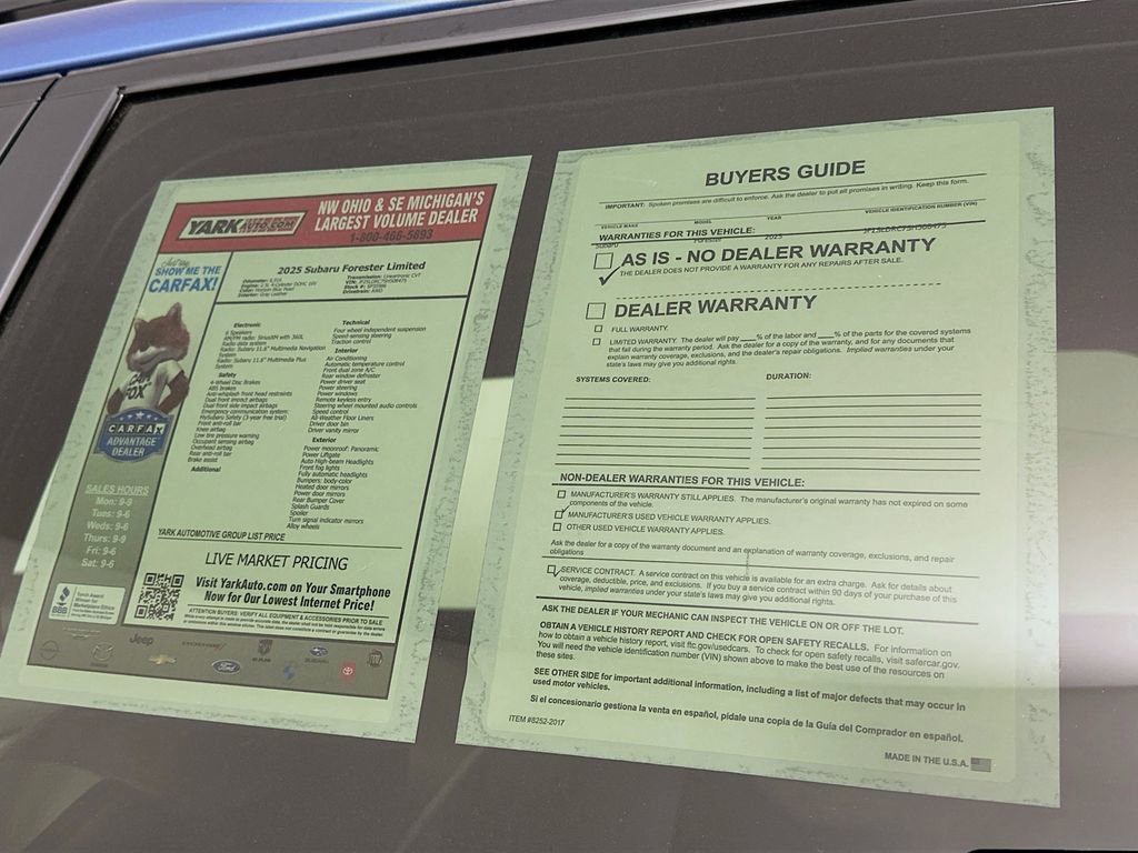 Certified 2025 Subaru Forester Limited image 13