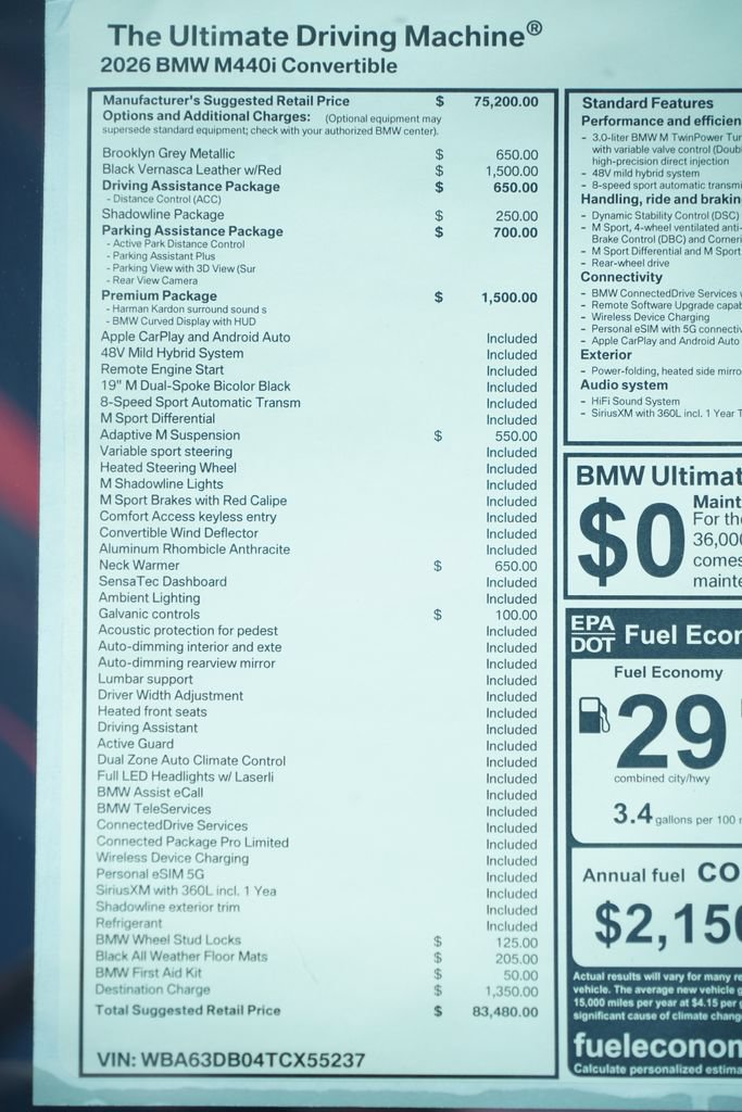 New 2026 BMW M440i Convertible w/ Premium Package image 10