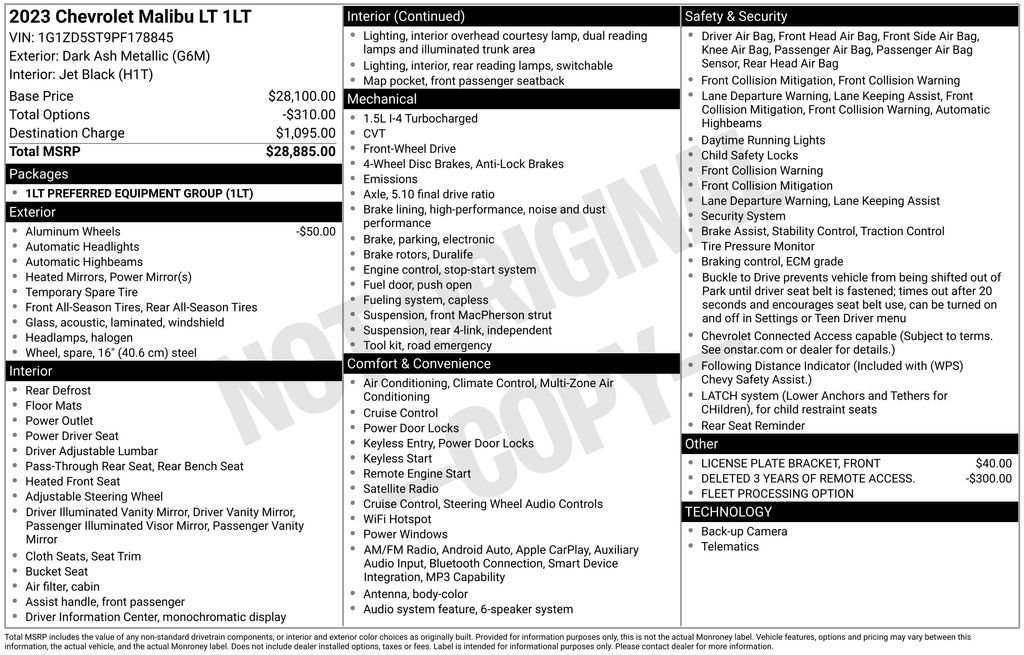 Used 2023 Chevrolet Malibu LT image 29