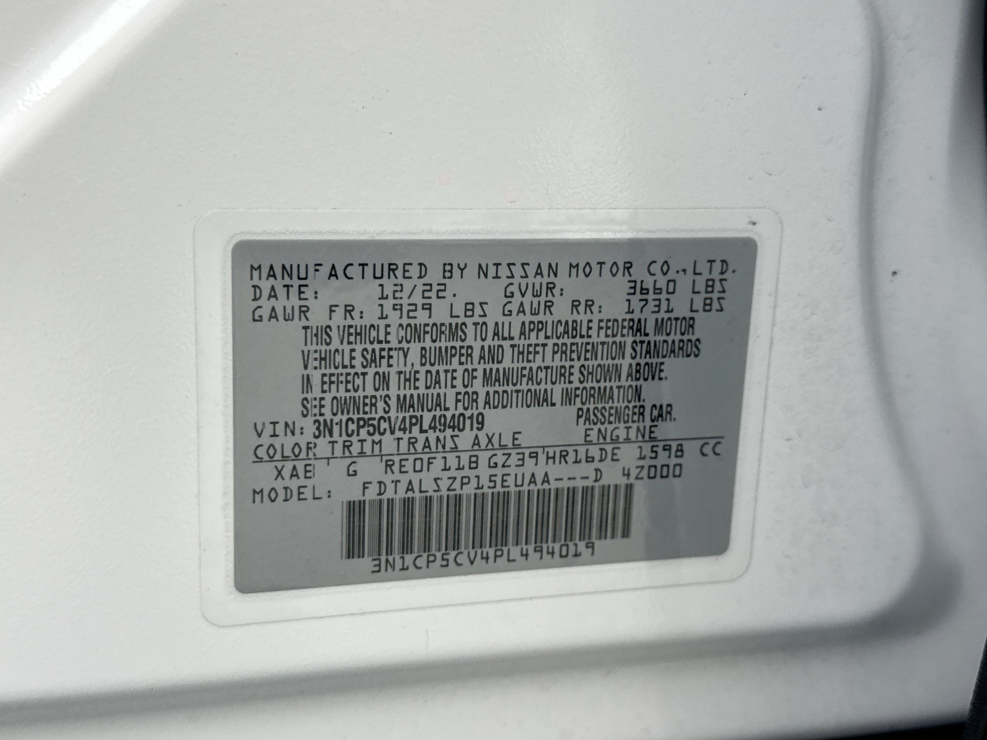 Used 2023 Nissan Kicks SV FWD image 22