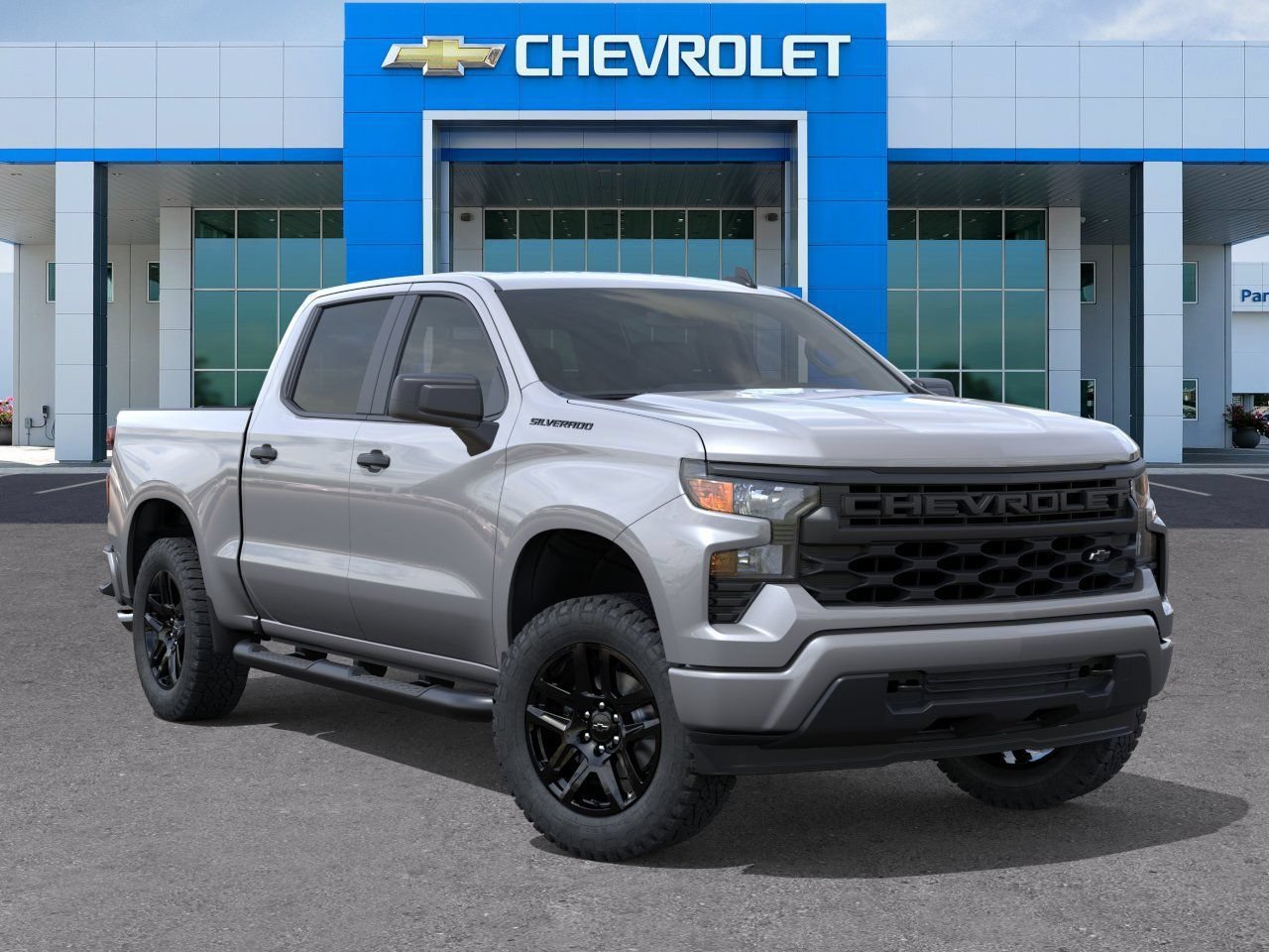 New 2026 Chevrolet Silverado 1500 Custom w/ Turbomax Blackout Package RWD image 7