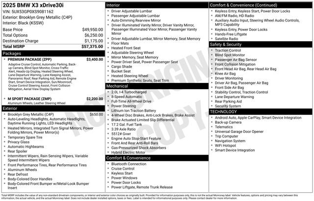 Used 2025 BMW X3 xDrive30i image 31