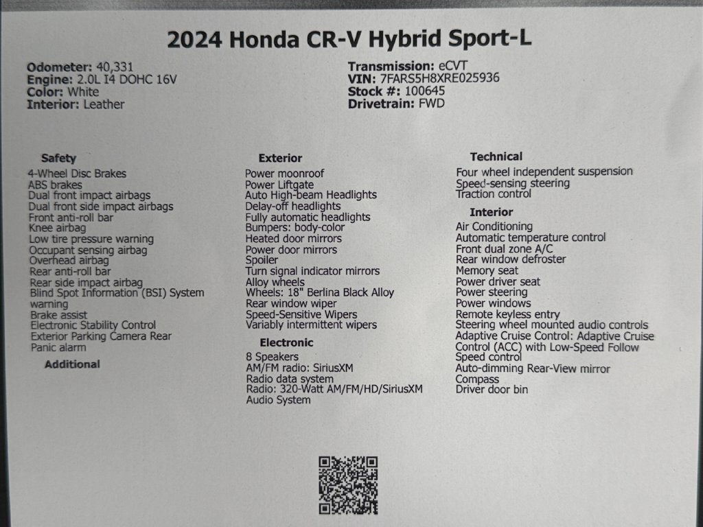 Used 2024 Honda CR-V Sport-L image 49