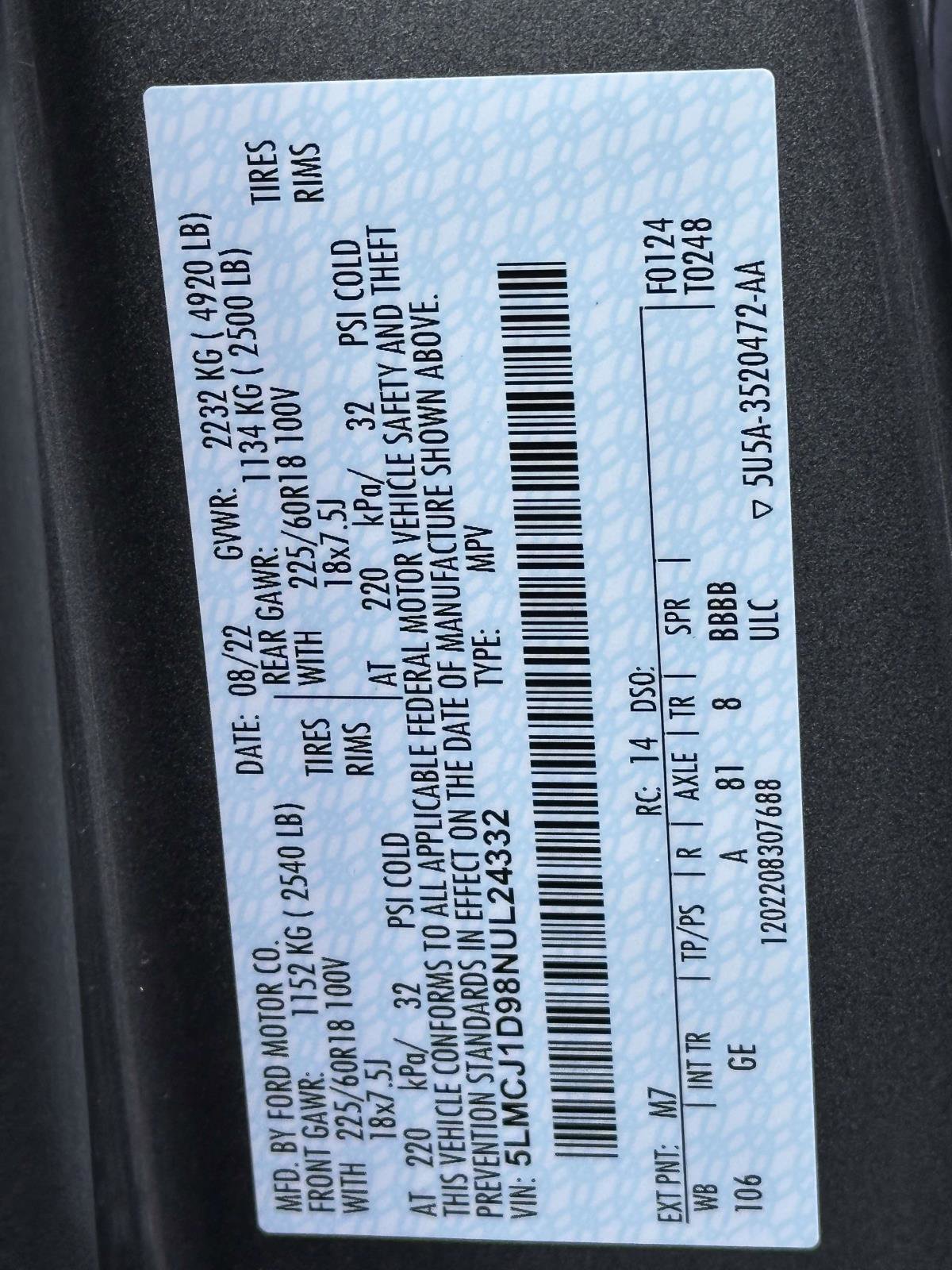 Used 2022 Lincoln Corsair AWD w/ Equipment Group 101A image 30