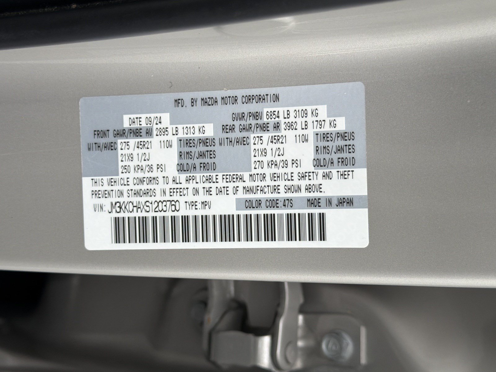 Used 2025 MAZDA CX-90 Plug-In Hybrid w/Premium Sport AWD/4WD image 35
