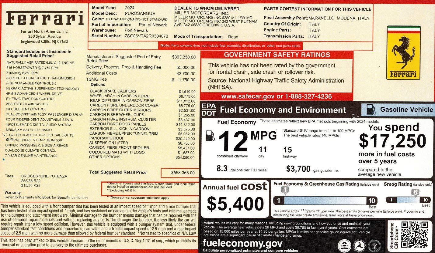 Certified 2024 Ferrari Purosangue image 2
