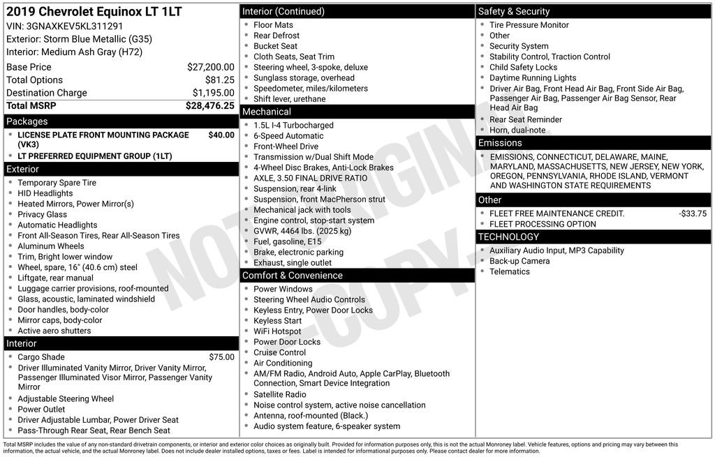 Used 2019 Chevrolet Equinox LT image 6