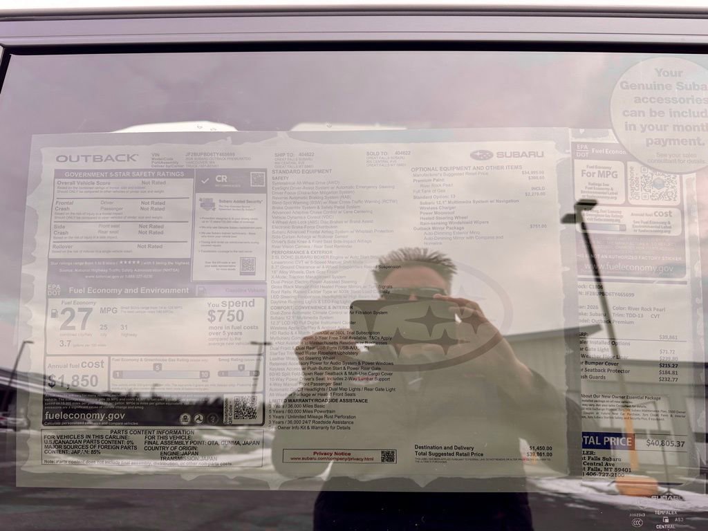 New 2026 Subaru Outback Premium image 23