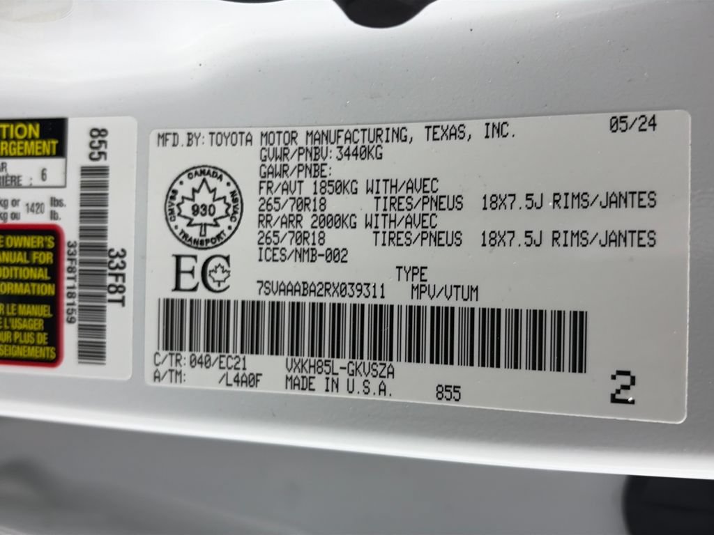 Used 2024 Toyota Sequoia TRD Pro AWD/4WD image 9