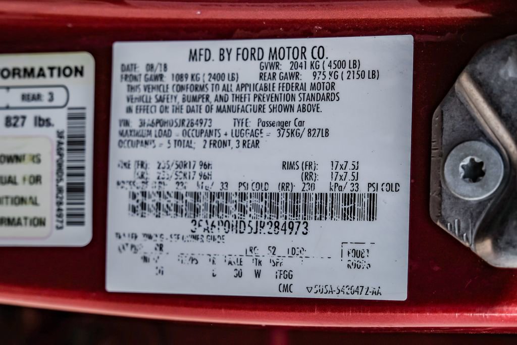 Used 2018 Ford Fusion SE w/ Fusion SE Technology Package image 57