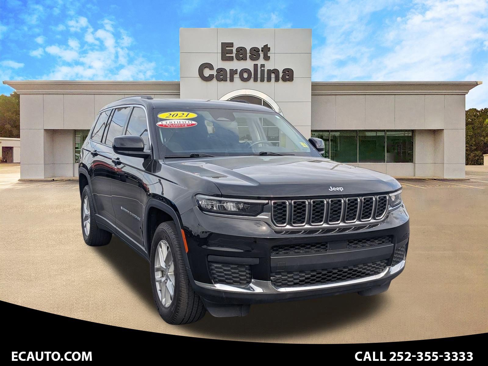 Certified 2021 Jeep Grand Cherokee L Laredo w/ Luxury Tech Group I RWD image 1