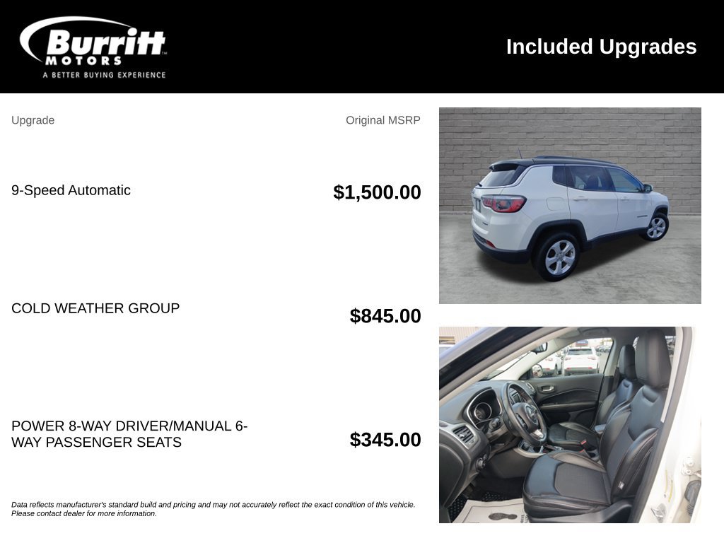 Used 2018 Jeep Compass Latitude w/ Cold Weather Group AWD/4WD image 6
