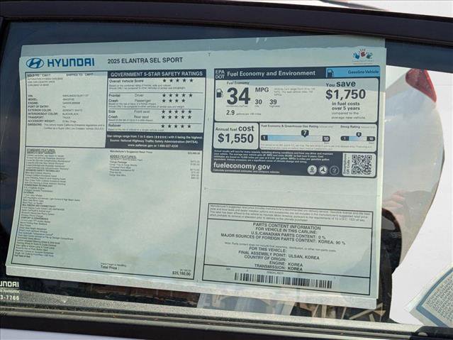 New 2025 Hyundai Elantra Sport w/ Cargo Package image 18
