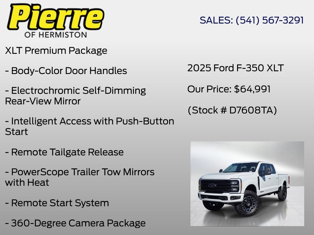 Used 2025 Ford F350 XLT w/ Black Appearance Package AWD/4WD image 12