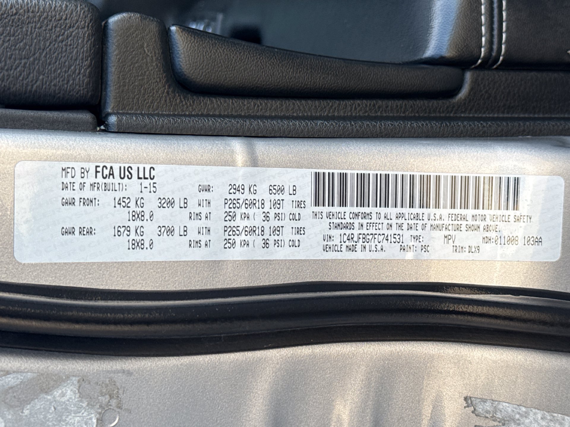 Used 2015 Jeep Grand Cherokee Limited AWD/4WD image 19