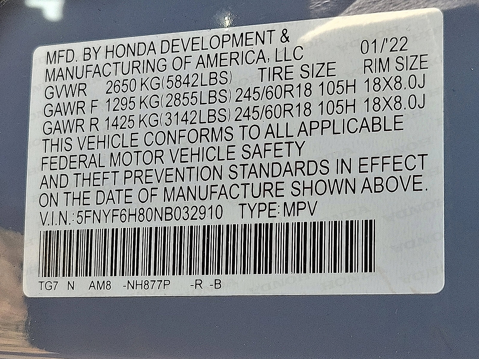 Used 2022 Honda Pilot TrailSport image 28