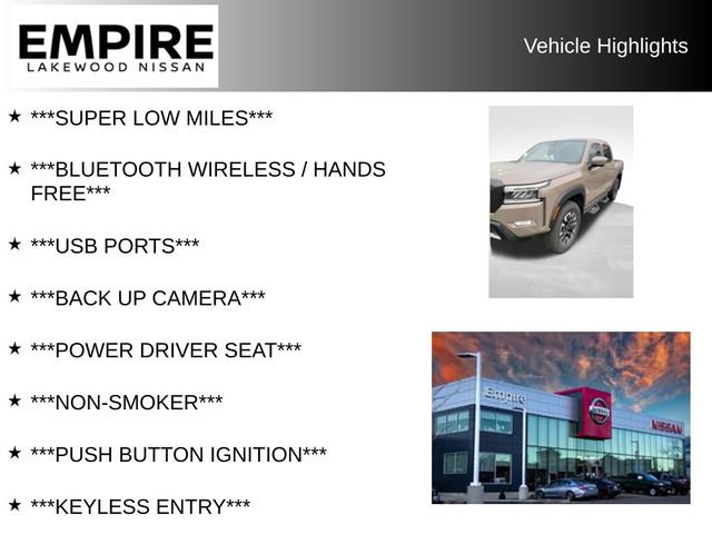 Used 2023 Nissan Frontier PRO-4X w/ Pro Convenience Package AWD/4WD image 2