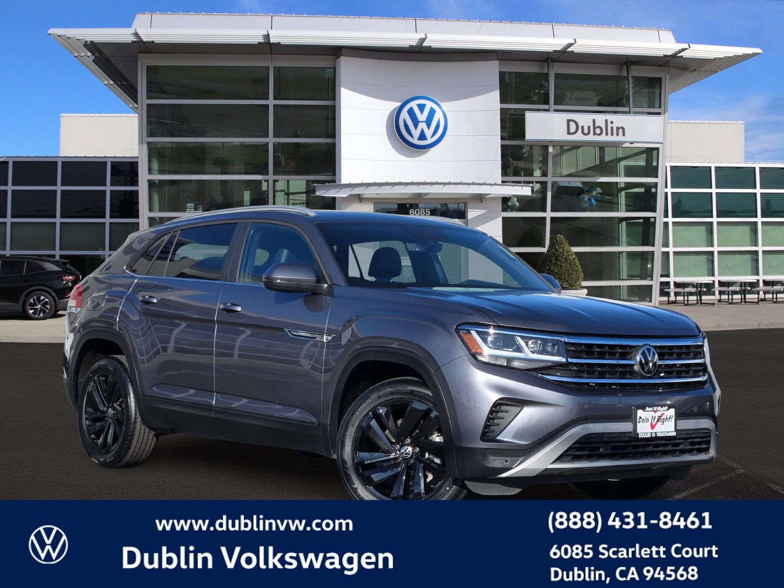 Certified 2021 Volkswagen Atlas Cross Sport SE w/ Panoramic Sunroof Package