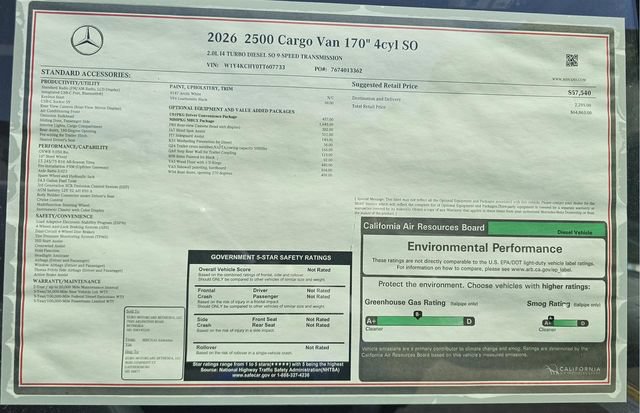 New 2026 Mercedes-Benz Sprinter 2500 image 20