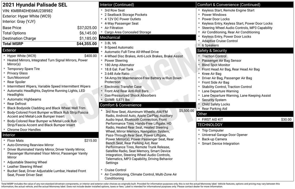 Used 2021 Hyundai Palisade SEL image 6