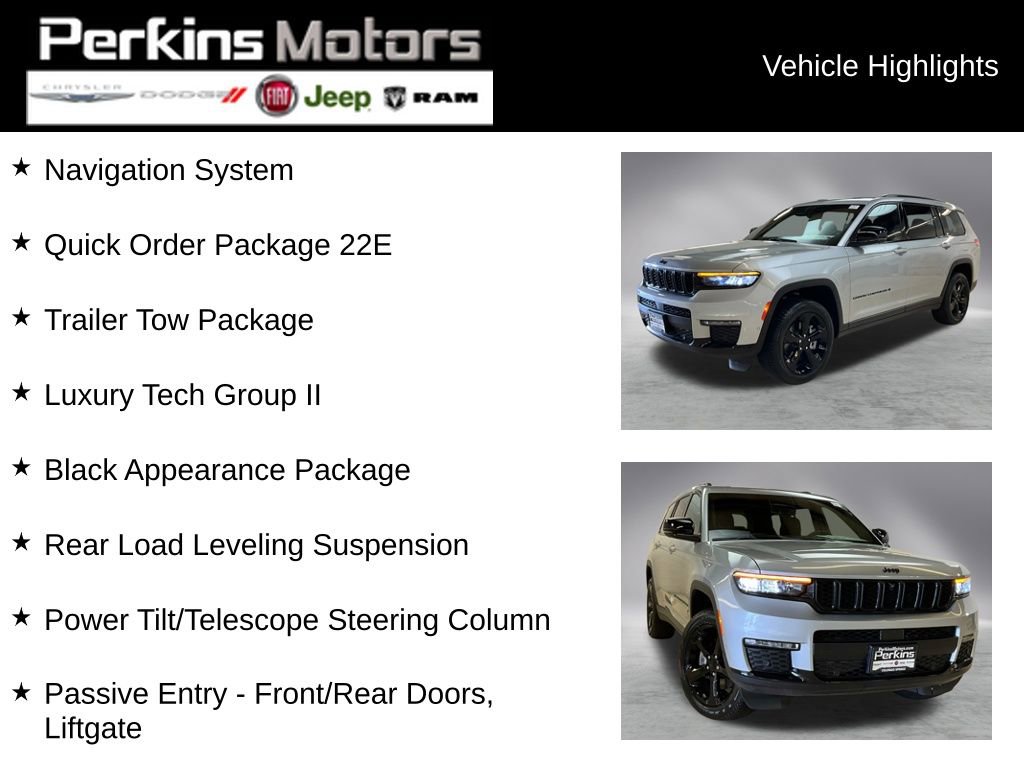 New 2025 Jeep Grand Cherokee L Limited w/ Luxury Tech Group II image 2