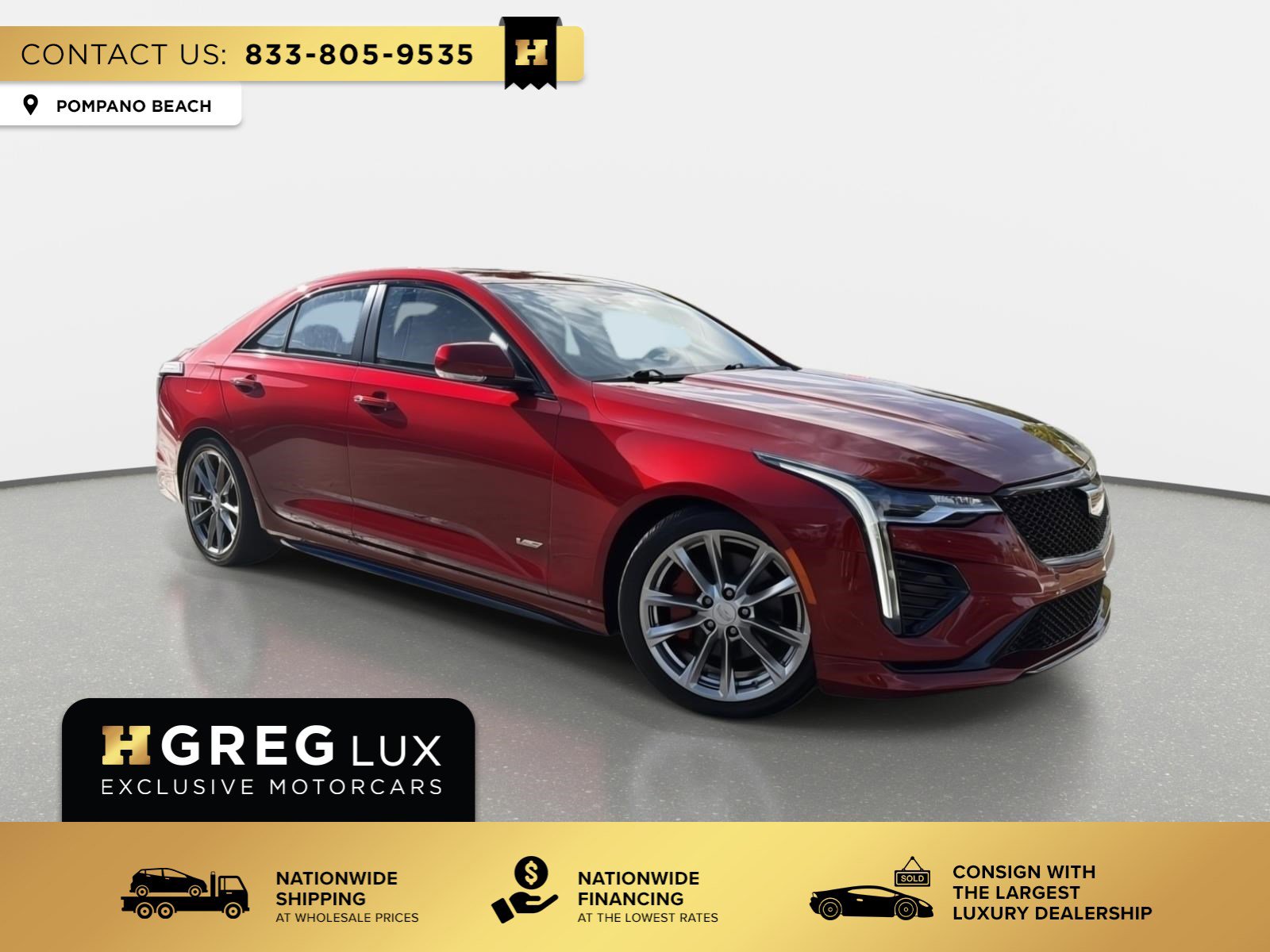 Used 2022 Cadillac CT4 V w/ Technology Package image 1