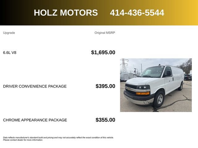 Certified 2021 Chevrolet Express 2500 w/ Driver Convenience Package image 5