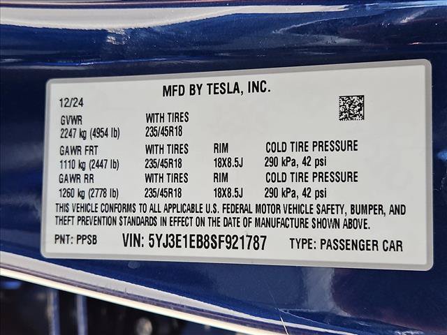 Used 2025 Tesla Model 3 Long Range AWD/4WD image 25