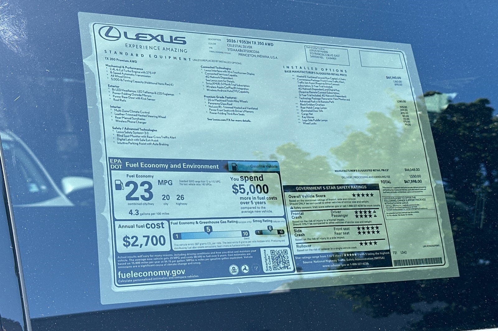 New 2026 Lexus TX 350 AWD image 30